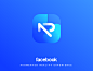 Facebook AR concept logo and App icon branding augmentedreality ar app logo facebook