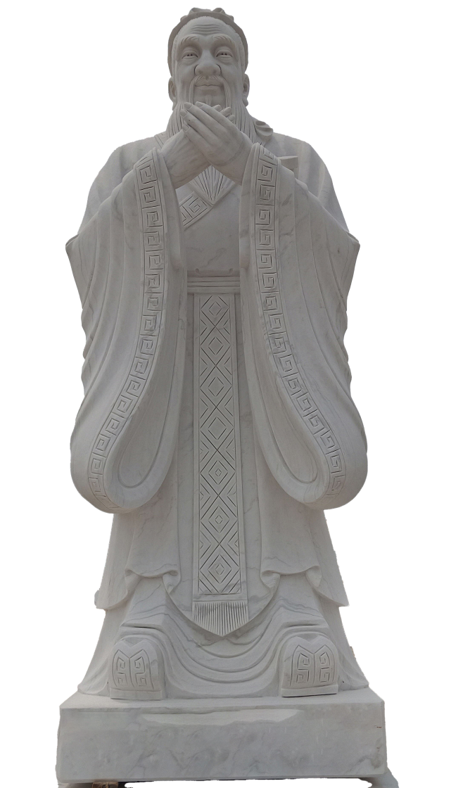 孔子 雕塑 PNG