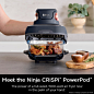 Amazon.com: Ninja Crispi 空气炸锅,适用于微波炉、冰箱和洗碗机,无毒玻璃便携式烹饪系统,4 夸脱和 6 杯玻璃容器,带存储盖,方便用餐,空气炸,烘烤等灰色 FN10 1GY : 家居、厨具、家装
