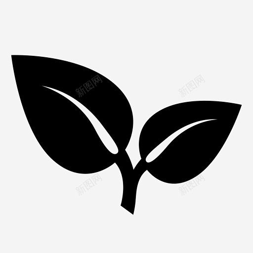 发芽开始种子图标 绿色 能量 icon 标识 标志 UI图标 设计图片 免费下载 页面网页 平面电商 创意素材