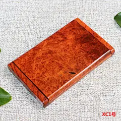 清仓特价 红木盒子缅甸花梨木树瘤实木质 精美纹理创意翻转名片盒-淘宝网