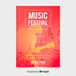 Music festival poster template