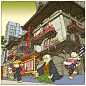 “100 views of Tokyo”系列插画作品