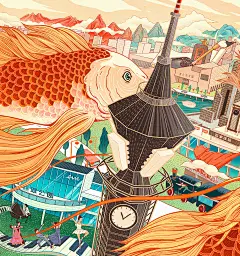 石家庄万科新年插画