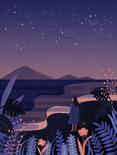 星空星球月亮气球金鱼读书梦幻人物教育插绘画海报PSD设计素材065-淘宝网