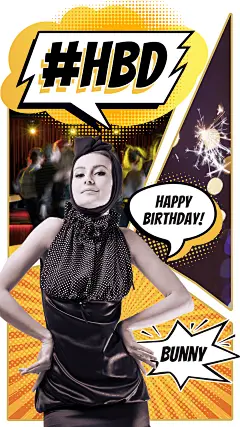 Cartoon Background Character Matting Birthday Theme Instagram Story