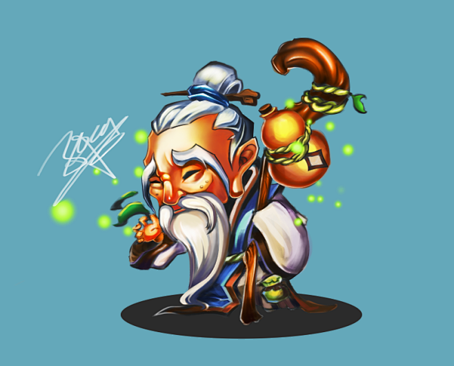 孙思邈q版临摹练习