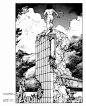 日本漫画家 大友克洋 画作来源于CG插画控