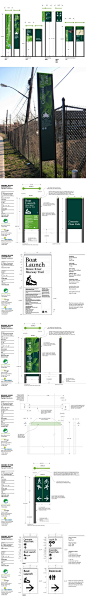 Bronx River Greenway Signage by Michael Benvenga, via Behance: 