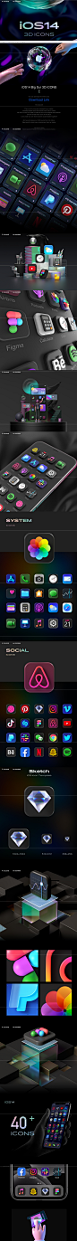 iOS 14 Big Sur 3D icons on Behance