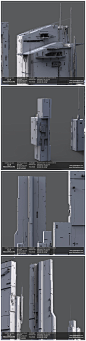 游戏美术素材 3D模型科幻机械环境场景 未来城市组件 三维机械素材 3dmax源文件  3D场景模型贴图  图集 CG原画 3D参考