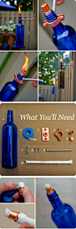 Check out the tutorial on how to make easy DIY outdoor tiki torch lights @istandarddesign