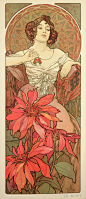 慕夏（mucha）——《宝石》系列之《红宝石》1900