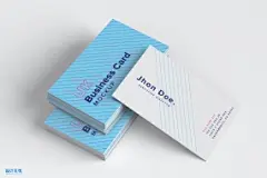 英国尺寸标准企业名片设计图预览样机09 UK Business Cards Mockup 09