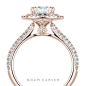 No beauty shines brighter! A sophisticated double halo rose gold engagement ring by Noam Carver See more here: http://noamcarver.com/details.asp?SKU=B146-08WM-100A