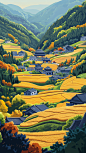 秋分海报节日背景插画通用插画 (14)
