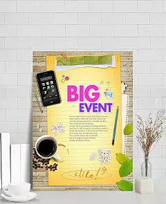 可爱的手绘小熊白鸽的儿童信纸海报|PSD素材,广告设计模板,海报设计,可爱,手绘,小熊,白鸽,儿童信纸,广告,手机,铅笔,绿叶,骰子