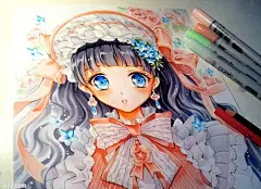 德国插画家Naschi日系水兵月美少女战士精细手绘插画   - 爱图小站oi22.com