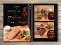 Print design of Menu for restaurant : print design of menu for restaurant. Food photo, collage