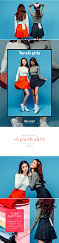 -5 youth skirt vol.1 by 츄(chuu) : ★5살 어려보이는 가장쉬운 선택★원단부터 핏까지 츄가 꼼꼼하게 셀렉한 야심작 드디어오픈!! 오직 츄에서만 만나실수있는 10가지컬러! 원단,핏 망설일 이유가 없어요♡무조건 겟!