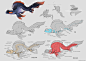 Fish/Amphibian studies, Sam Santala : Studies designed to help me learn the evolutionary history of fish into Amphibians. Followed by a combination of the two to help solidify that knowledge.

Created as part of my Schoolism course learning creature anato