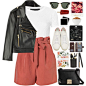 #personalstyle #leatherjacket #croptop #chic #citygirl #YSL #sneakers