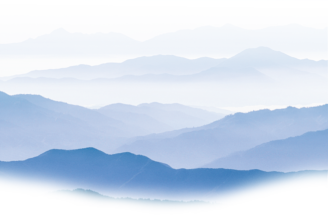 中国古风水墨山水免扣PNG透明图片 插画...