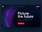 DSA Landing Page typography red photo promo dark landing website