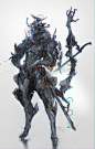 Dragon  samurai, yin zhen chu on ArtStation at https://www.artstation.com/artwork/lNJWa