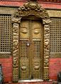 The Face on the Door by dozafar, via Flickr, Kathmandu, Nepal