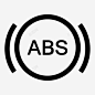 abs警告仪表板灯图标 创意素材