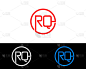 RQ圆形字母设计