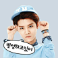 #吴世勋##鹿晗# sticker Line! (Big size) 