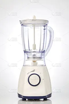 白色背景,搅拌机,分离着色,垂直画幅,空杯子,鸡尾酒,果汁,塑胶,饮料,泰国