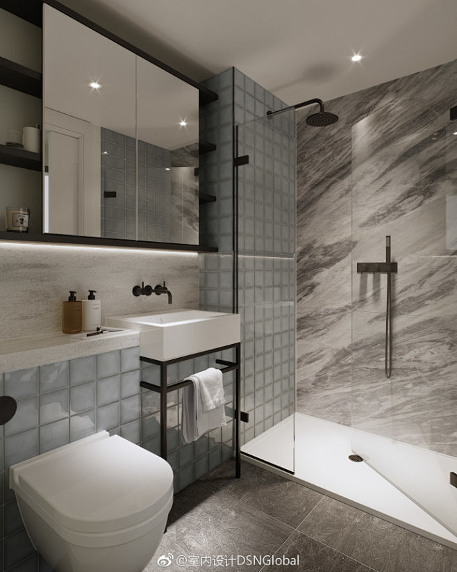参考 • 超高质感的卫浴设计！@室内设计...
