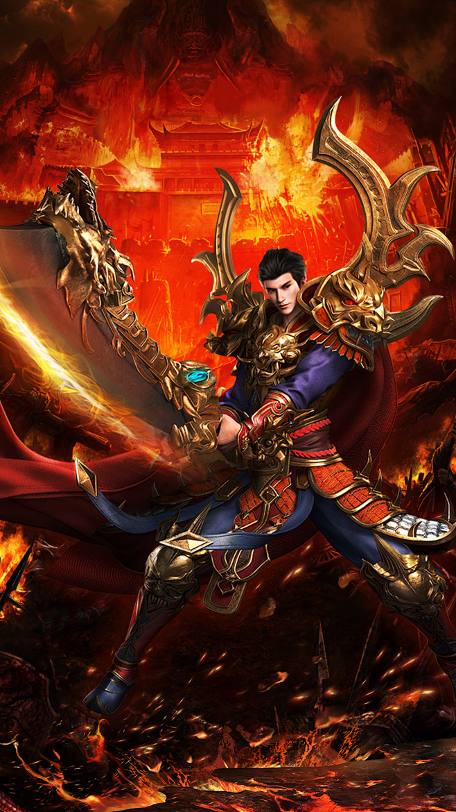 传奇经典页面启动图人物类