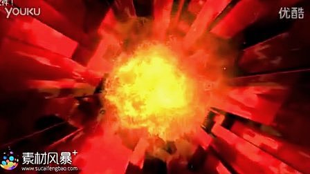 火球爆炸视频LED影视制作素材下载_动态...