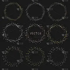 华丽的,圆形,边框,可爱的,熏衣草,请柬,华贵,婚礼,收集,问候