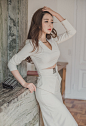 韩国极品白领OL职业制服套装性感私房图片