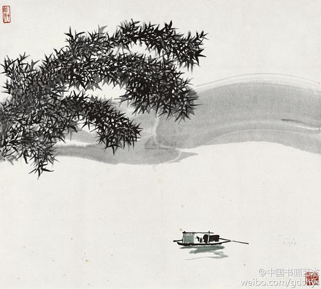 吴冠中 作品 《竹溪》 --- 吴冠中语...