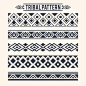 Free vector tribal separators collection