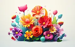 简约花朵花卉素材图片壁纸