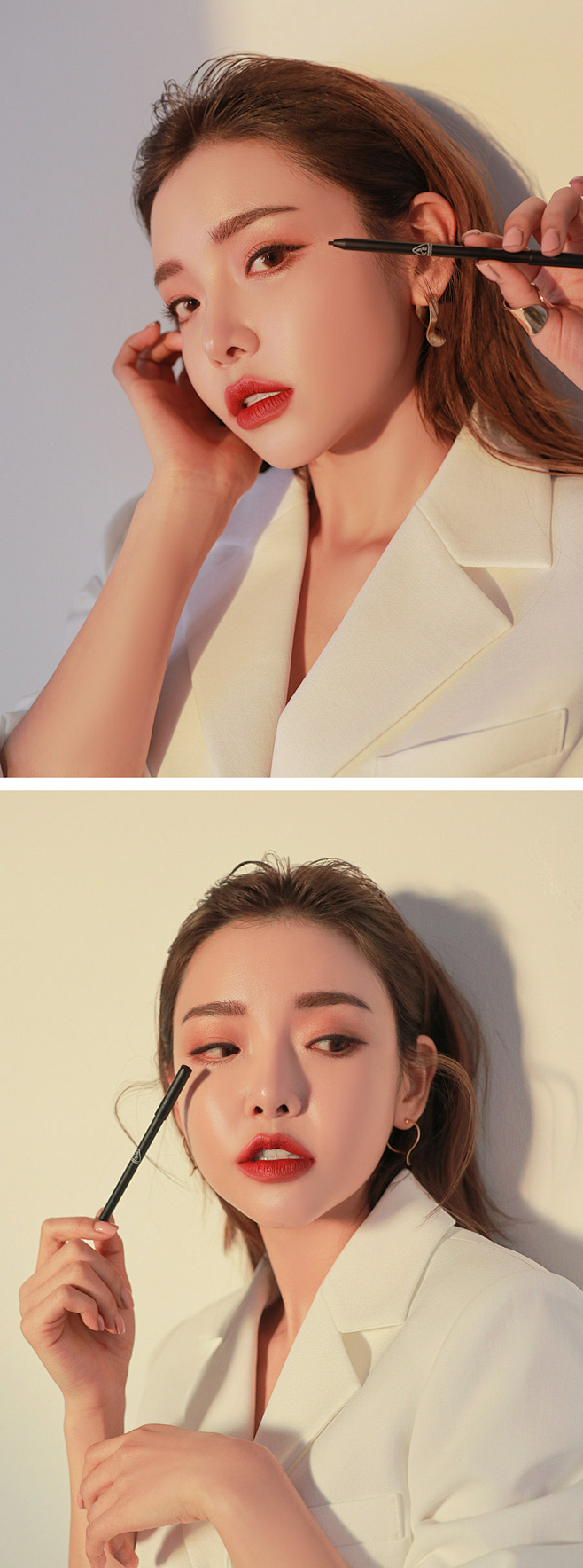 电商设计 韩国护肤彩妆化妆品模特摄影参考...