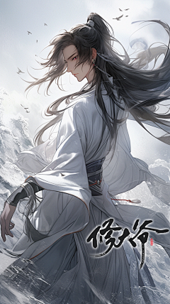 男-古风/仙侠/酷炫-(插画/人物形象)-花瓣网|陪你做生活的设计师 | 古风仙侠 情侣图片_AI古风-双人2