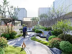 现代医院禅意小游园【ID:1137689270】