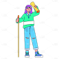 孟菲斯-驴友元素贴纸