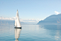 湖, 引导, 水, 帆船, 景观, 山, 日内瓦, 假期, 休息, 恢复, 大气, 美丽, 船舶, 帆, 蓝色