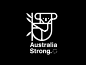 Down Under Benefit - Austin apparel logo koala bear geometric modern typography wildlife animal bushfire fire illustration austin beneift australia koala