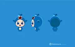 济南插画文创/海洋吉祥物/小鲸灵-耕阡陌出品-古田路9号-品牌创意/版权保护平台