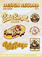 美式logo设计/ baby burger 汉堡宝
